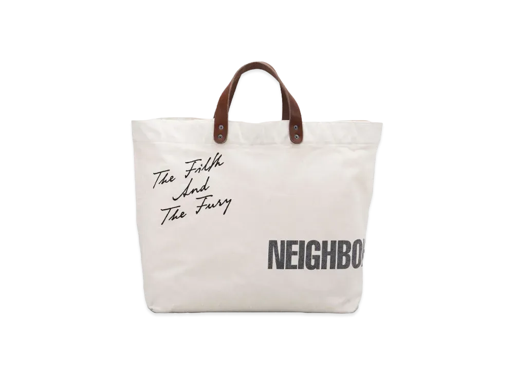 NEIGHBORHOOD Washed Canvas Tote Bag "Natural"
