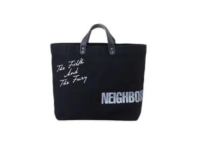 NEIGHBORHOOD Washed Canvas Tote Bag "Black"
