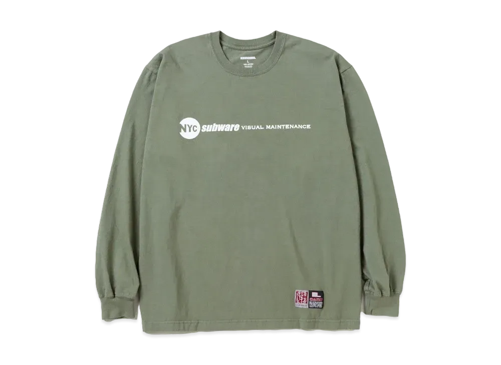 NEIGHBORHOOD x Subware . Tee LS-3 "Olive Drab"