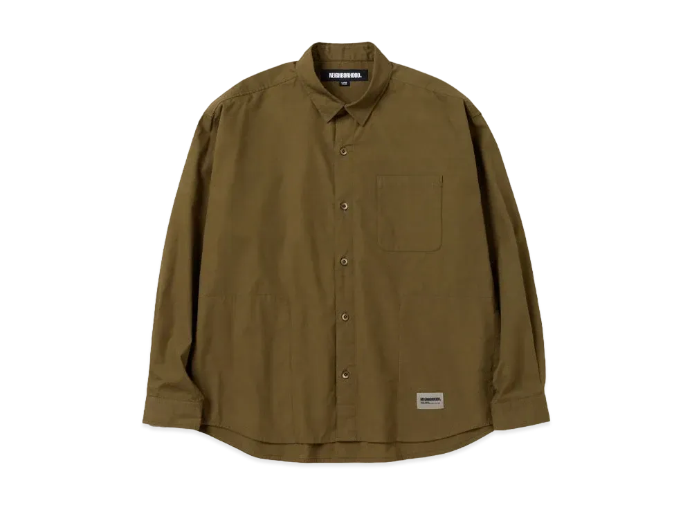 NEIGHBORHOOD Plain Shirt LS "Olive Drab"