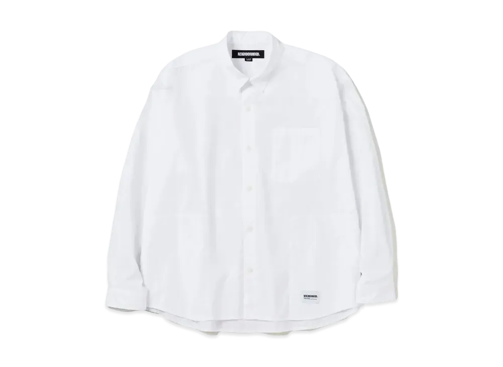 NEIGHBORHOOD Plain Shirt LS "White"