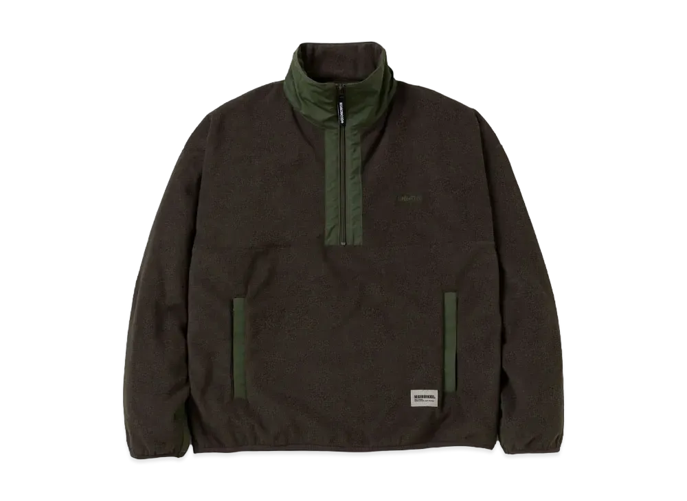 NEIGHBORHOOD Fleece Half Zip Pullover LS "Olive Drab"