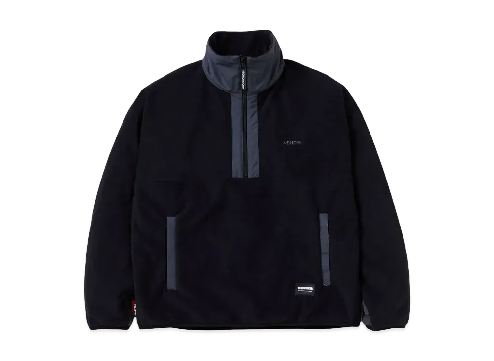 NEIGHBORHOOD Fleece Half Zip Pullover LS "Black"