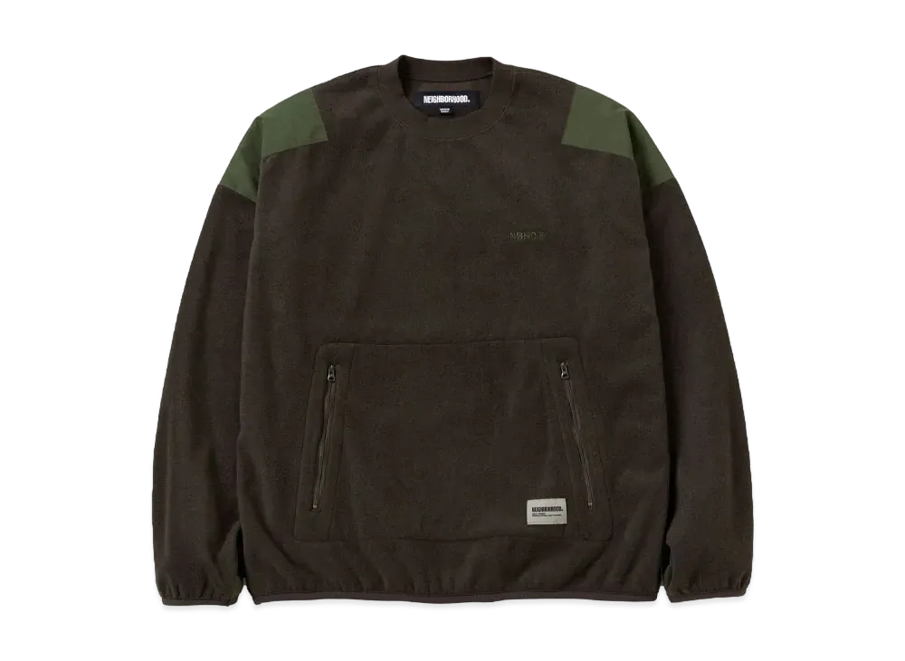 NEIGHBORHOOD Fleece Crewneck LS "Olive Drab"