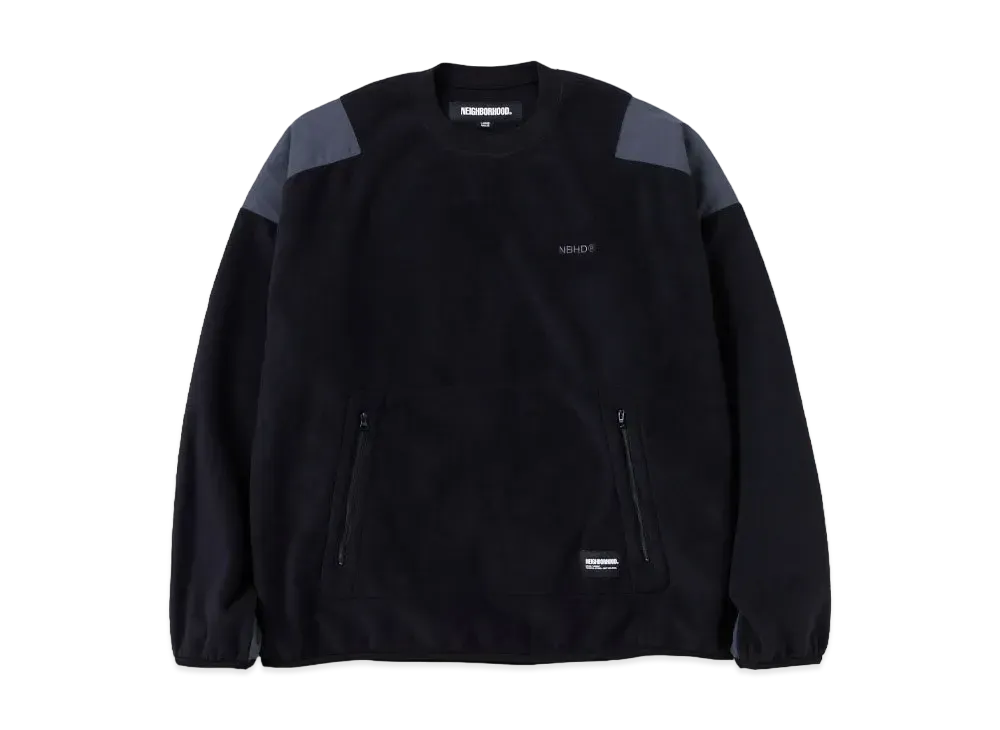 NEIGHBORHOOD Fleece Crewneck LS "Black"