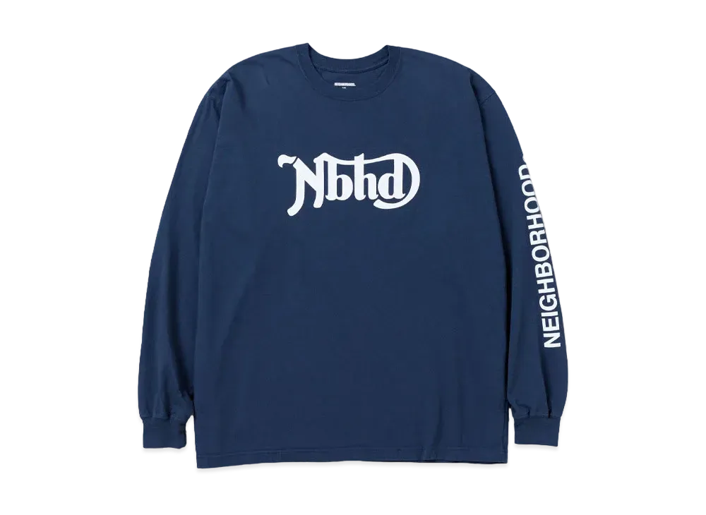 NEIGHBORHOOD NH . Tee LS-7 "Navy"