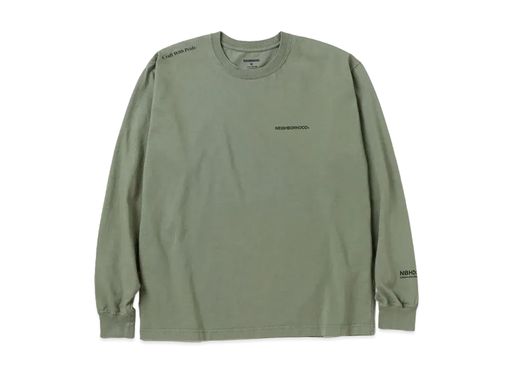 NEIGHBORHOOD NH . Tee LS-8 "Olive Drab"