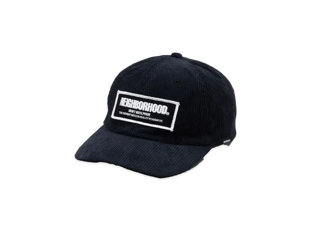 NEIGHBORHOOD Corduroy Dad Cap "Black"