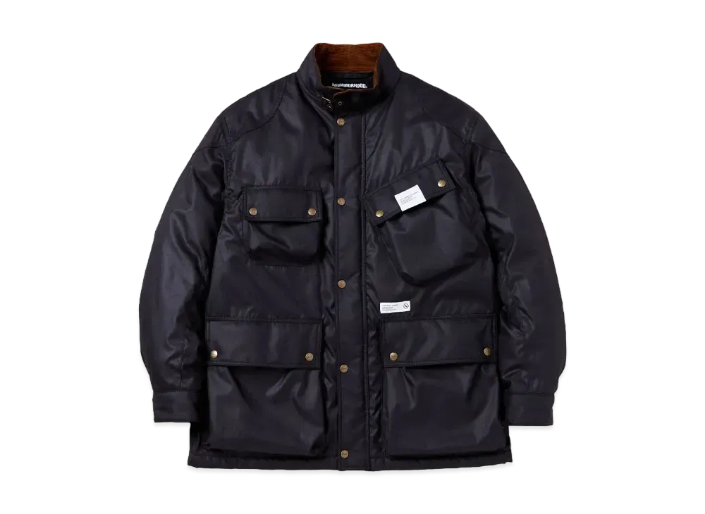 NEIGHBORHOOD Stand Collar Motorcycle Jacket "Black"