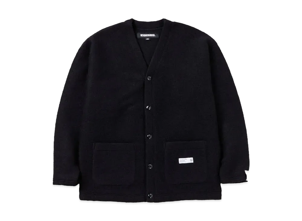 NEIGHBORHOOD Wool Jersey Cardigan "Black"