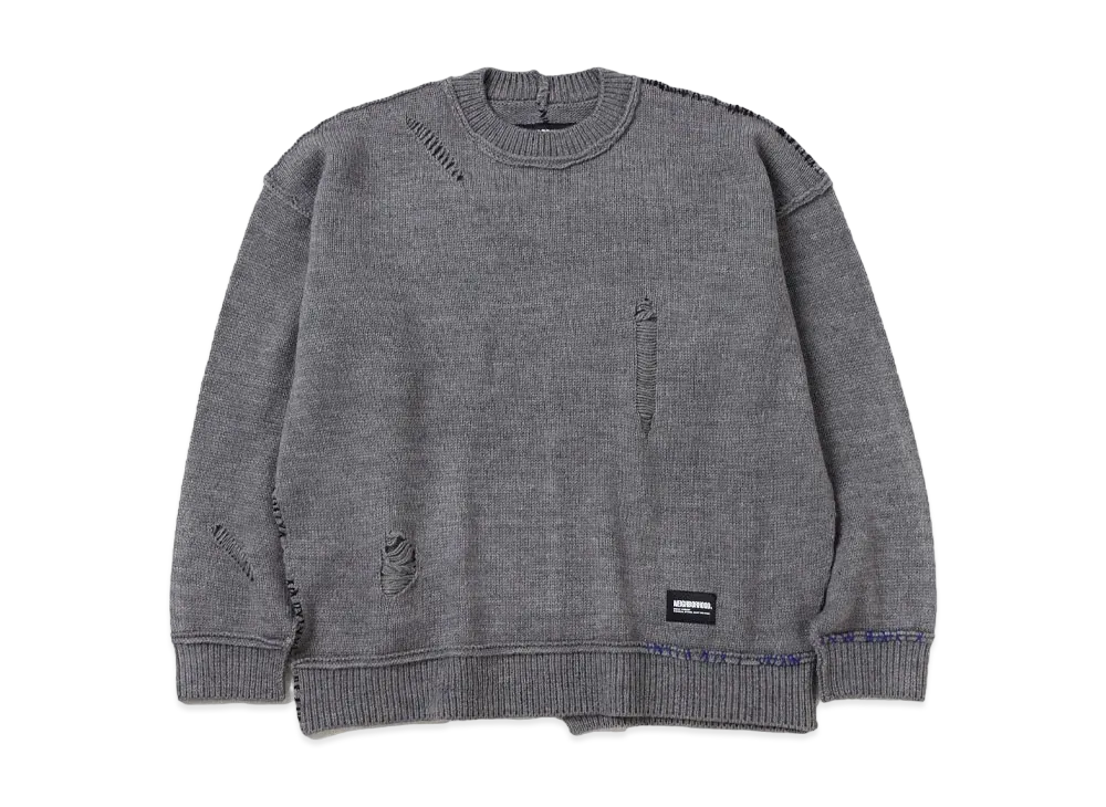 NEIGHBORHOOD Savage Crewneck Sweater "Gray"