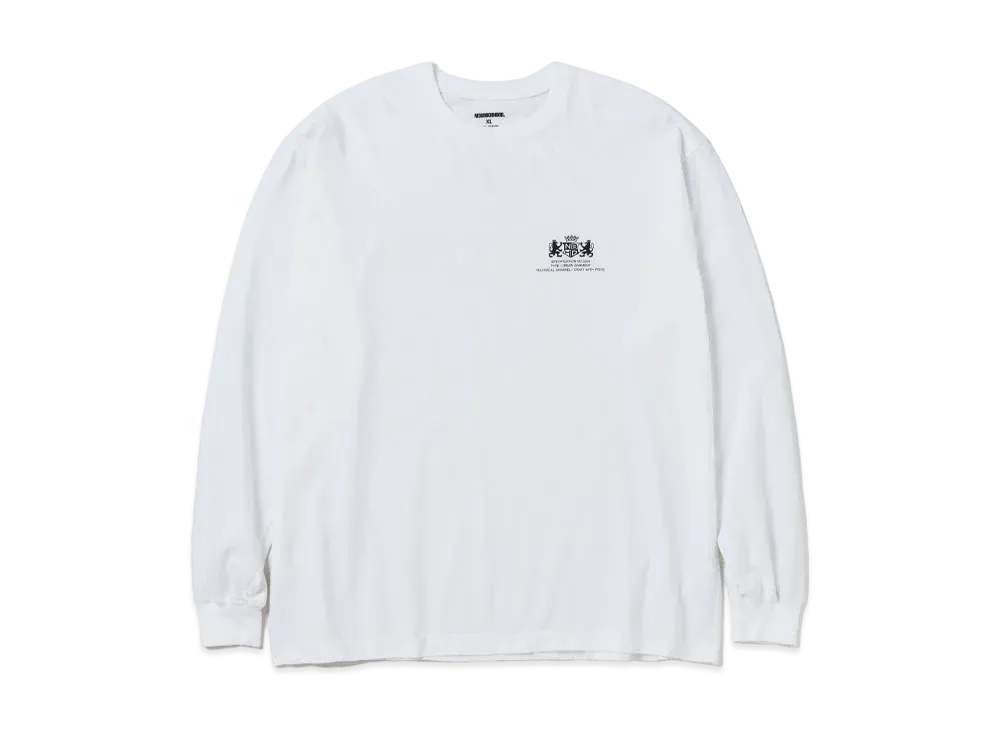 NEIGHBORHOOD NH . Tee LS-9 "White"