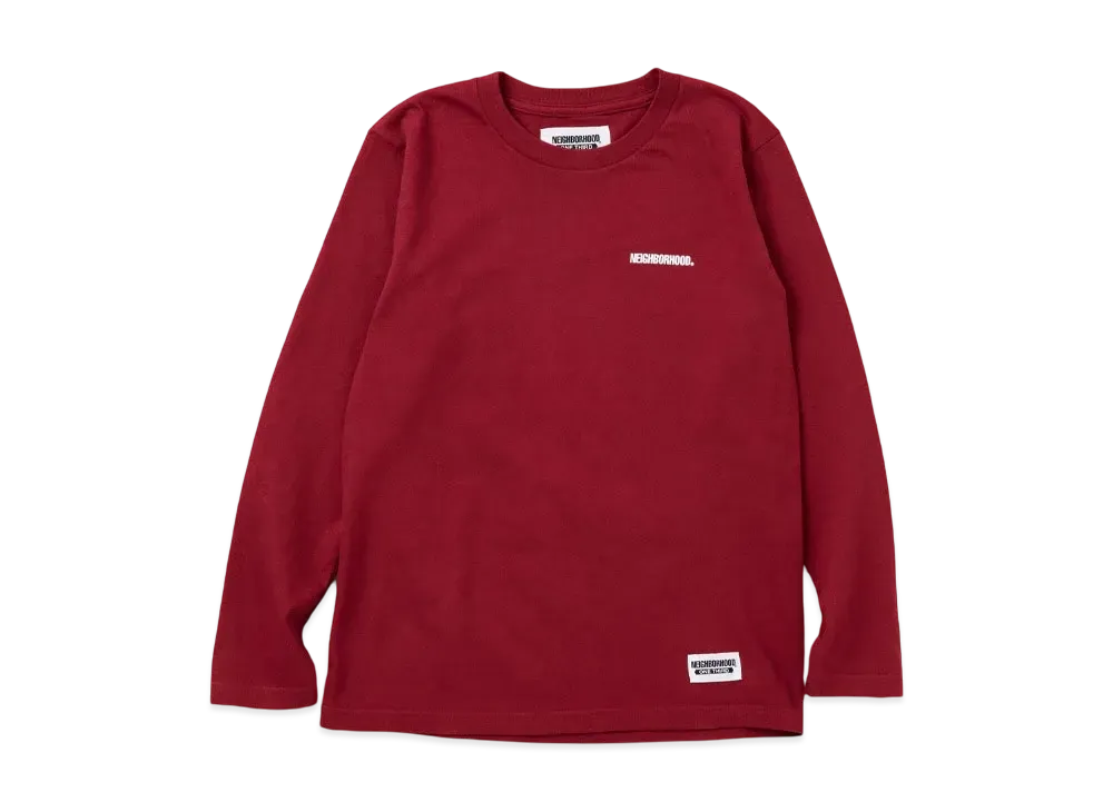 NEIGHBORHOOD OT . Tee LS-1 "Burgundy"