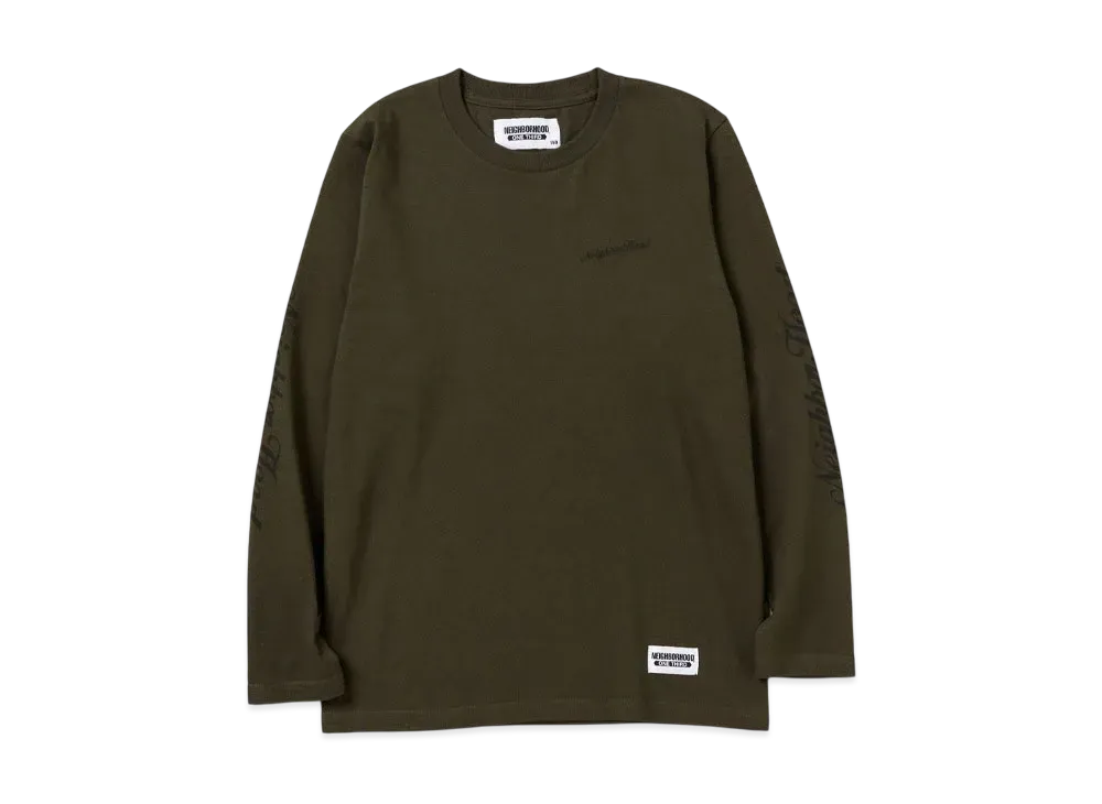 NEIGHBORHOOD OT . Tee LS-8 "Olive Drab"