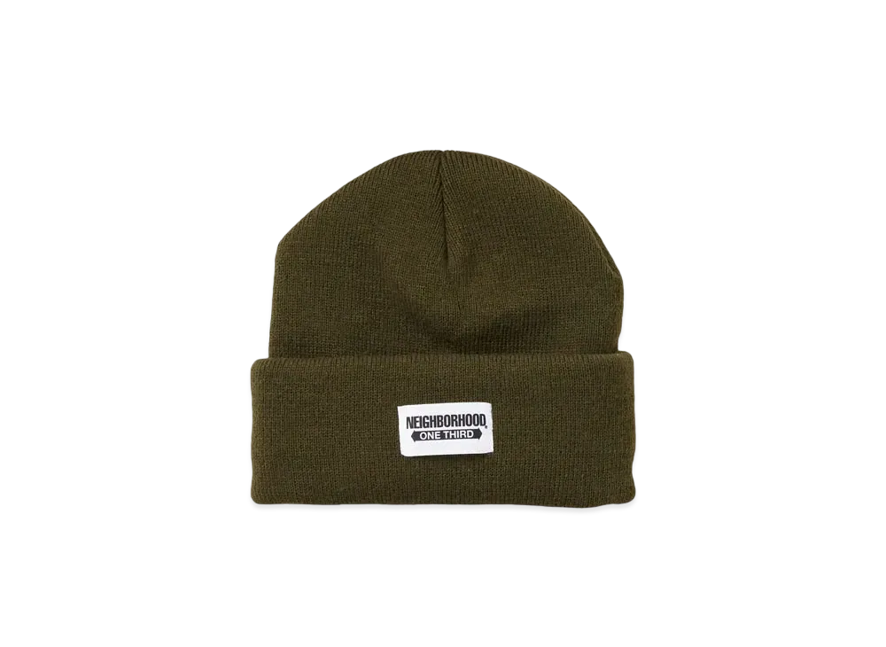 NEIGHBORHOOD OT . Beanie "Olive Drab"