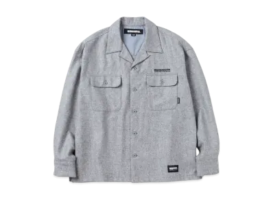 NEIGHBORHOOD Wool Open Collar Shirt LS "Gray"