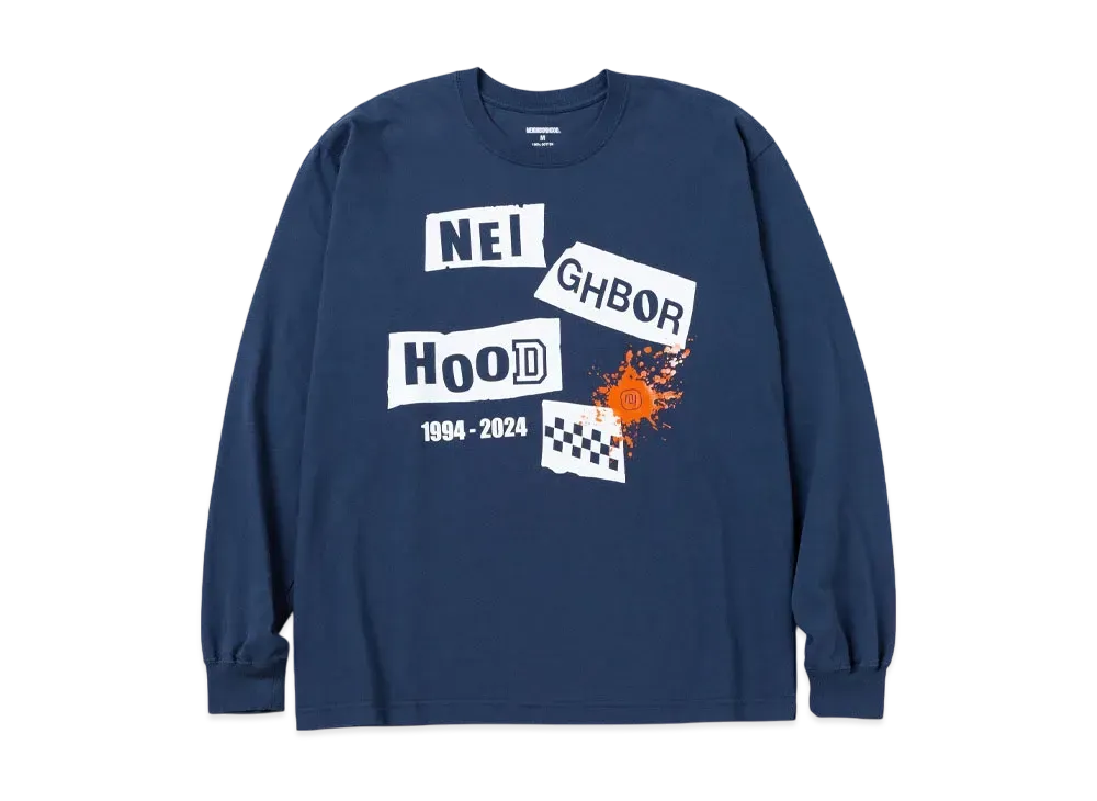 NEIGHBORHOOD NH . Tee LS-10 "Navy"