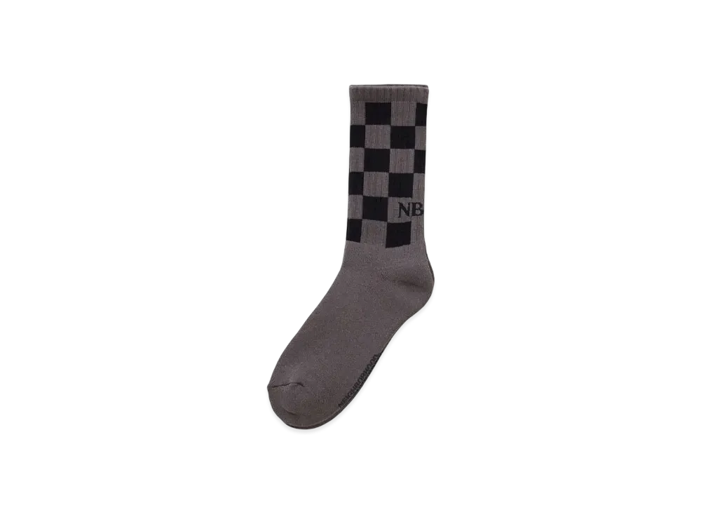 NEIGHBORHOOD Checker Socks "Gray"