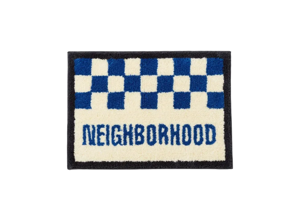 NEIGHBORHOOD x Gallery 1950 . Checker Rug Mat "Blue"