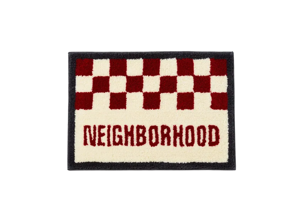NEIGHBORHOOD x Gallery 1950 . Checker Rug Mat "Red"