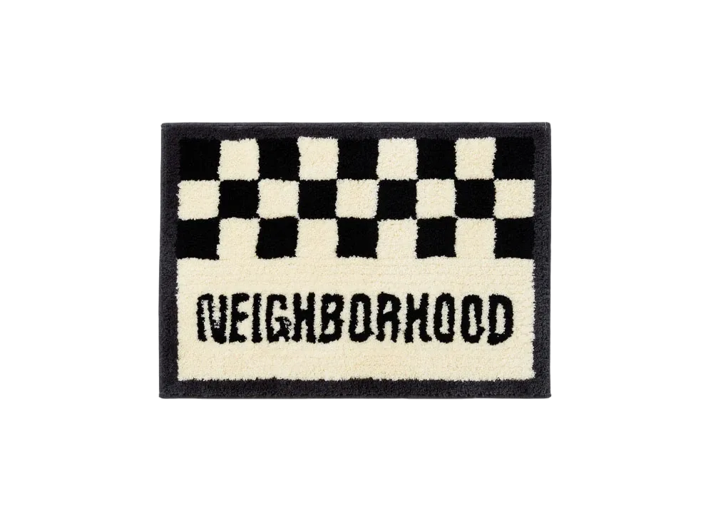 NEIGHBORHOOD x Gallery 1950 . Checker Rug Mat "Black"