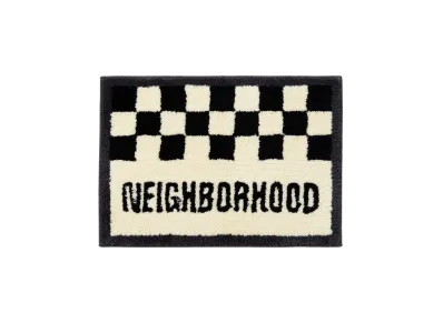 NEIGHBORHOOD x Gallery 1950 . Checker Rug Mat "Black"