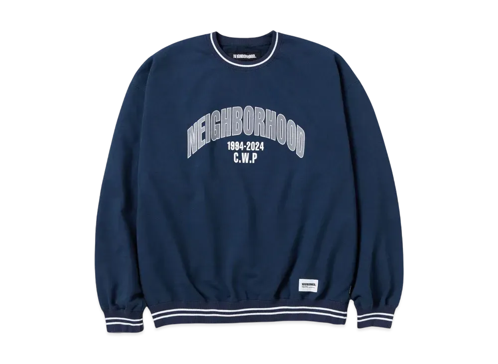 NEIGHBORHOOD College Sweat Shirt LS "Navy"