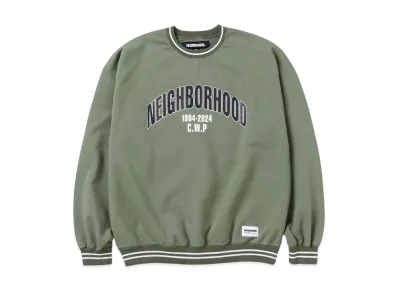 NEIGHBORHOOD College Sweat Shirt LS "Olive Drab"