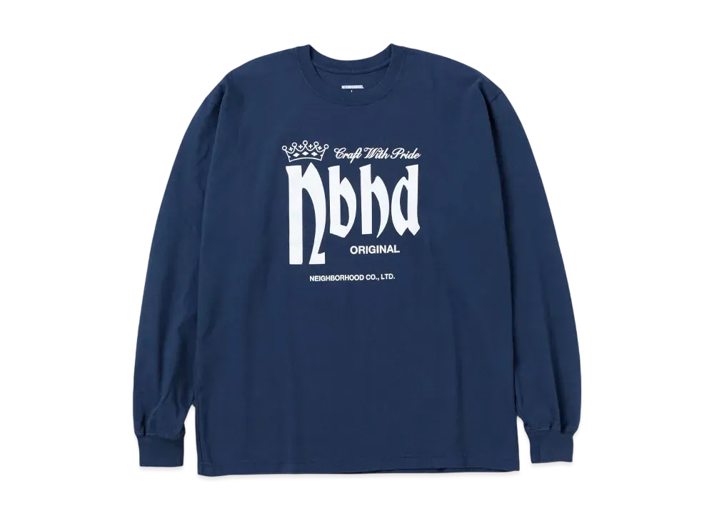 NEIGHBORHOOD NH . Tee LS-4 "Navy"