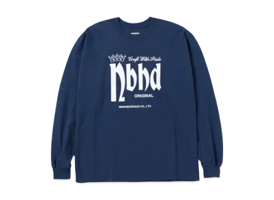 NEIGHBORHOOD NH . Tee LS-4 "Navy"