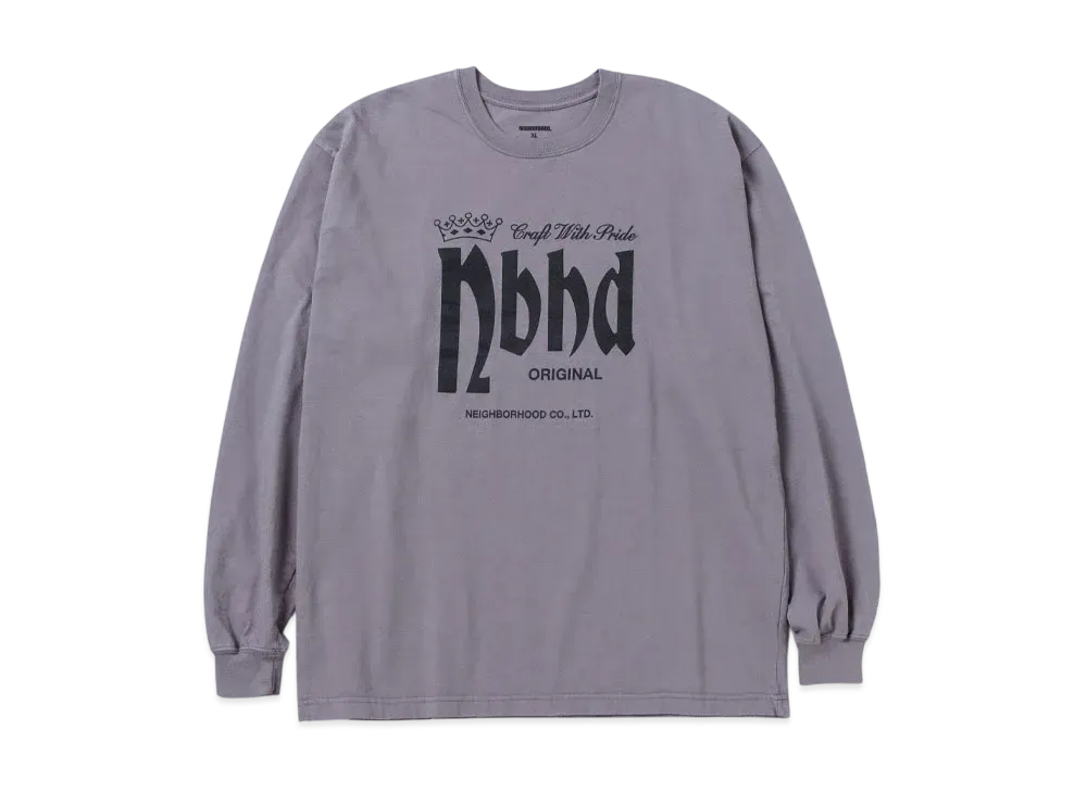 NEIGHBORHOOD NH . Tee LS-4 "Gray"