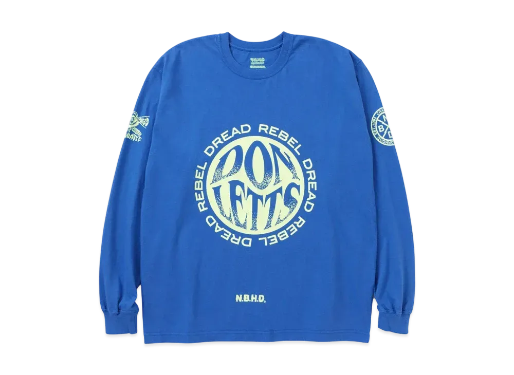 NEIGHBORHOOD x REBEL DREAD HARDWARE . Tee LS "Blue"