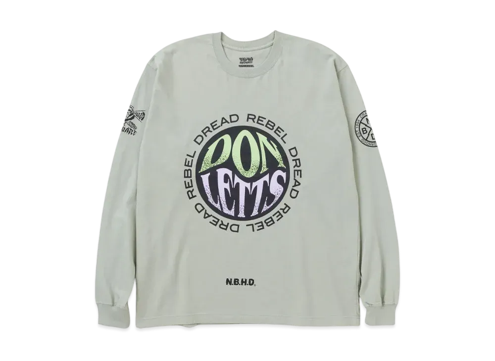 NEIGHBORHOOD x REBEL DREAD HARDWARE . Tee LS "Sage Green"