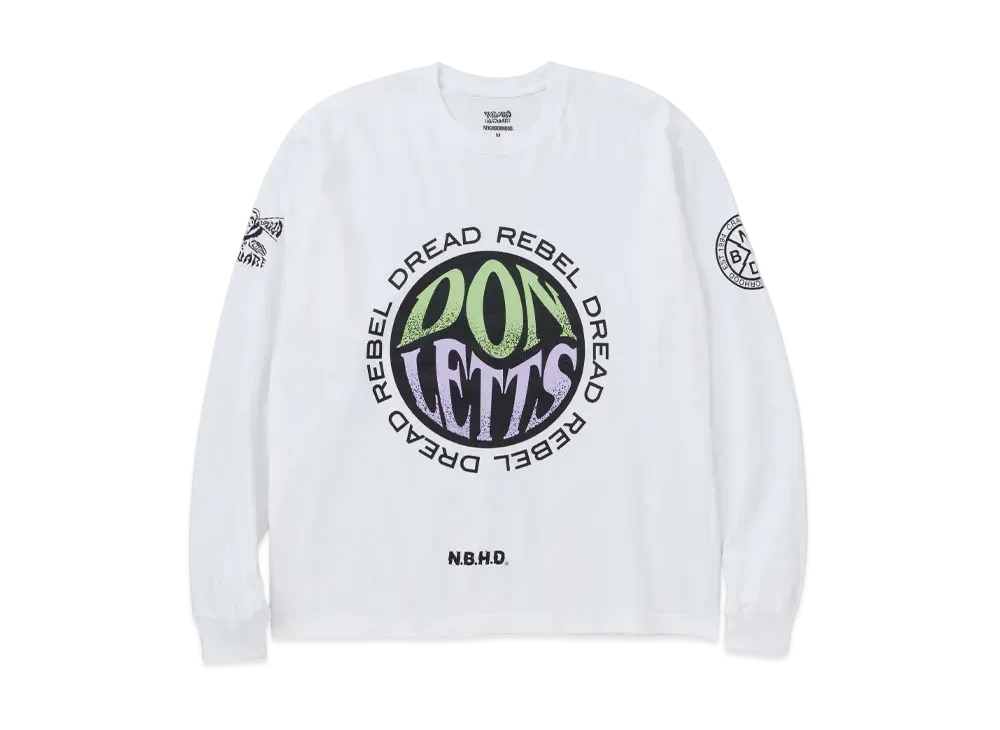 NEIGHBORHOOD x REBEL DREAD HARDWARE . Tee LS "White"