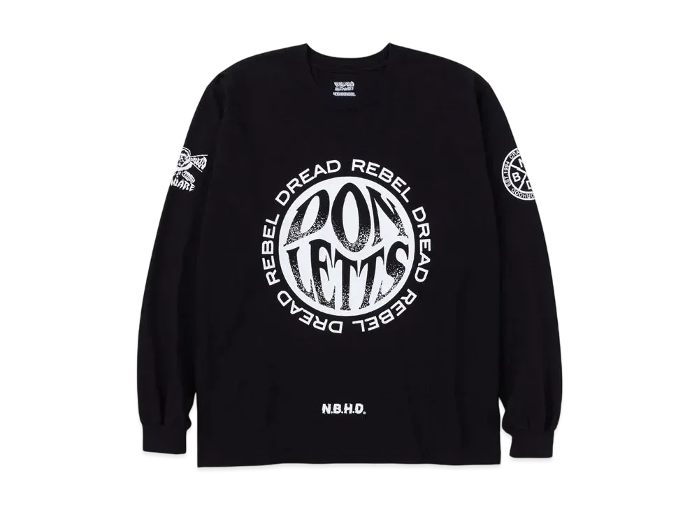 NEIGHBORHOOD x REBEL DREAD HARDWARE . Tee LS "Black"