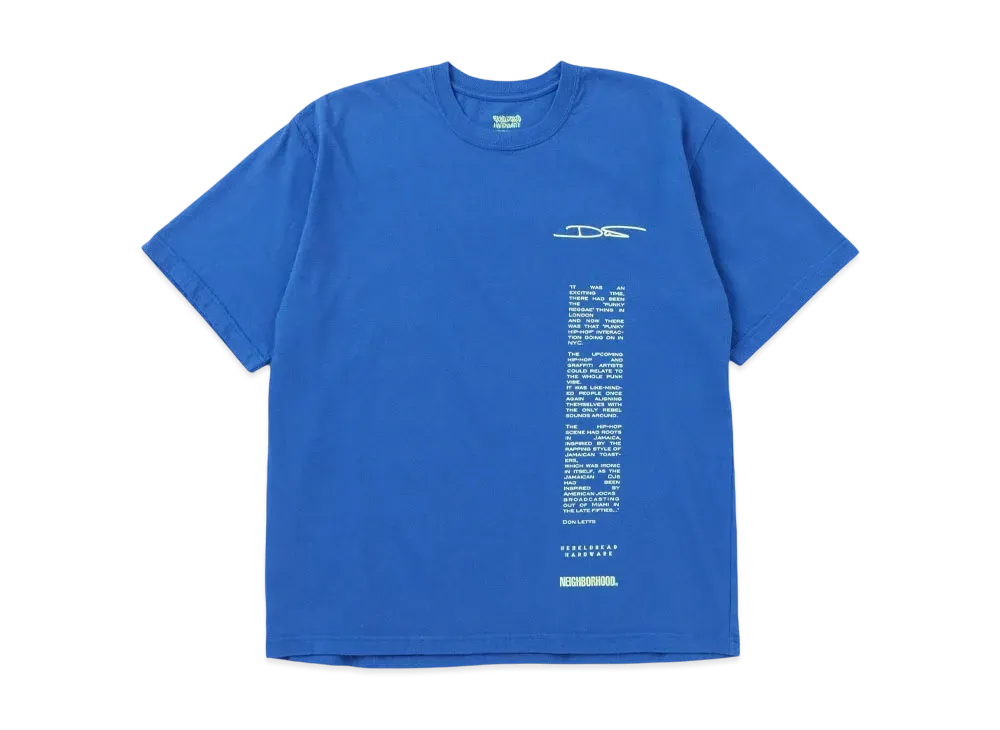 NEIGHBORHOOD x REBEL DREAD HARDWARE . Tee SS-2 "Blue"
