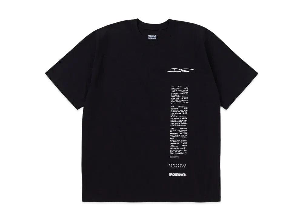 NEIGHBORHOOD x REBEL DREAD HARDWARE . Tee SS-2 "Black"