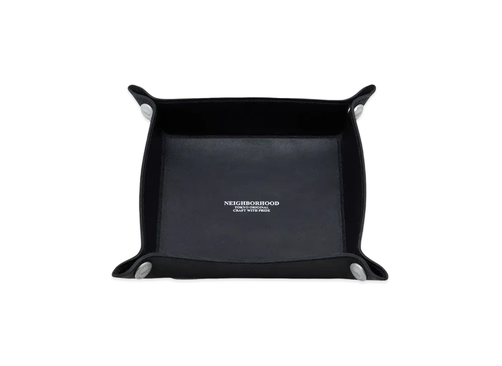 NEIGHBORHOOD Leather Tray "Black"