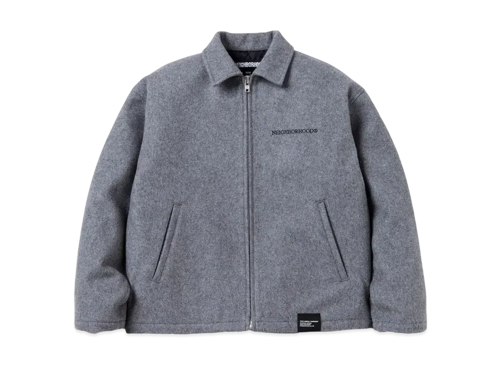 NEIGHBORHOOD Melton Zip Work Jacket "Gray"