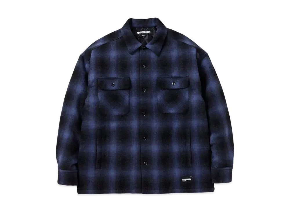 NEIGHBORHOOD CPO Shirt LS "Blue"