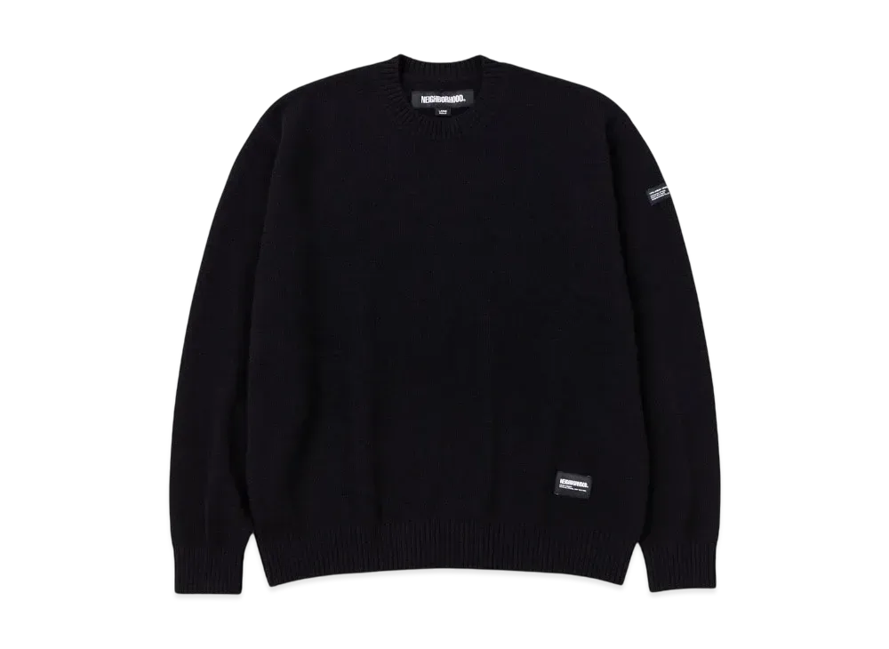 NEIGHBORHOOD Cashmere Crewneck Sweater "Black"