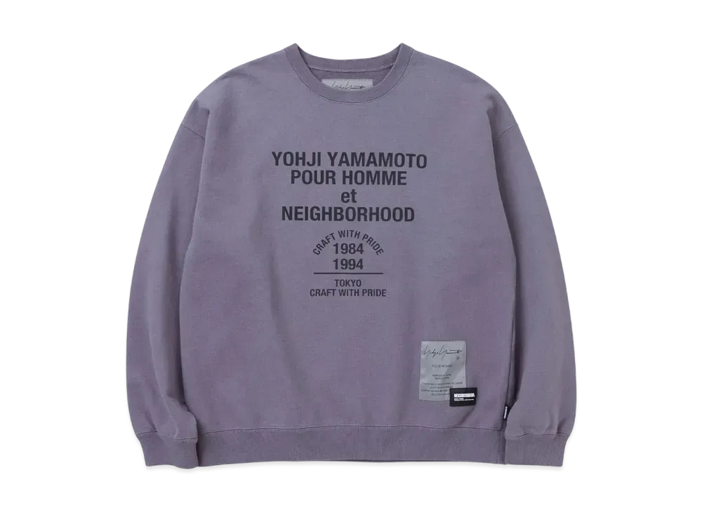 NEIGHBORHOOD x Yohji Yamamoto Sweat Shirt LS "Gray"