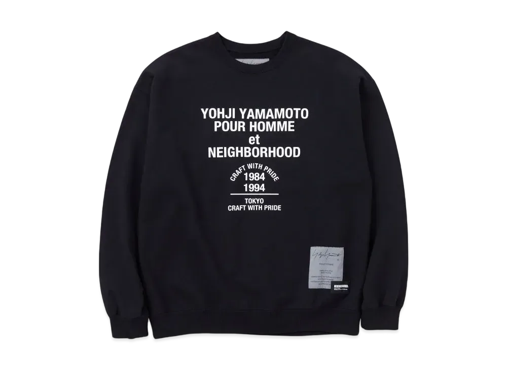 NEIGHBORHOOD x Yohji Yamamoto Sweat Shirt LS "Black"