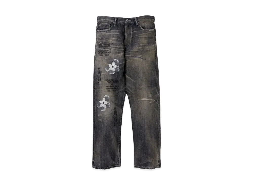 NEIGHBORHOOD x Yohji Yamamoto Savage Denim DP Basic Pants "Black"