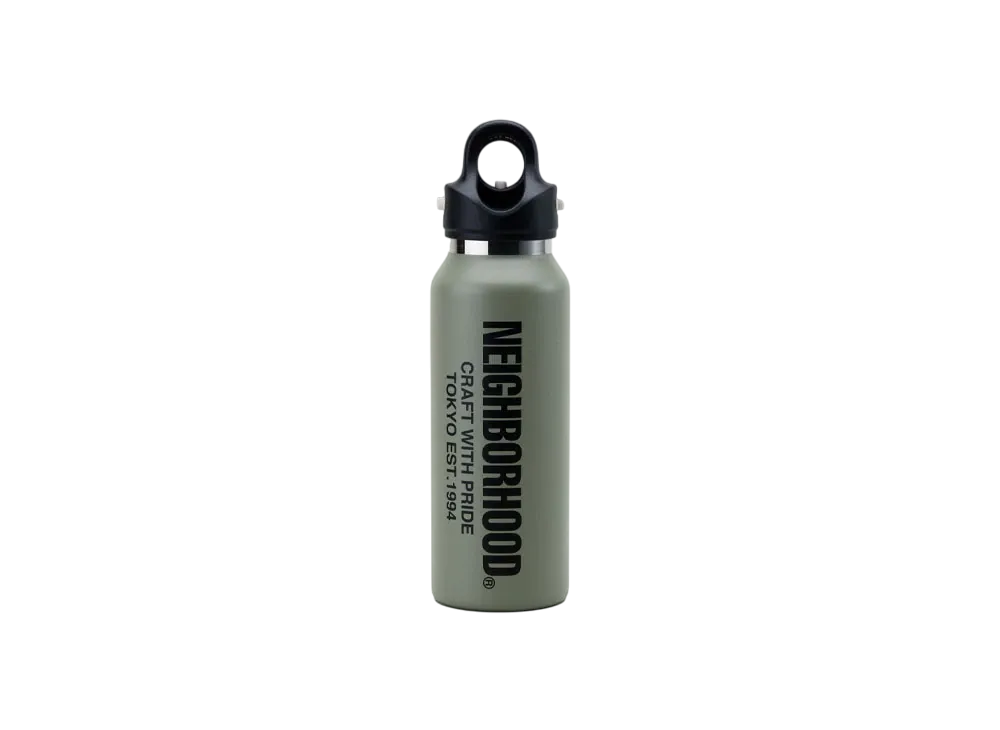 NEIGHBORHOOD x REVOMAX Vacuum Insulated Bottle 12Oz Slim "Olive Drab"