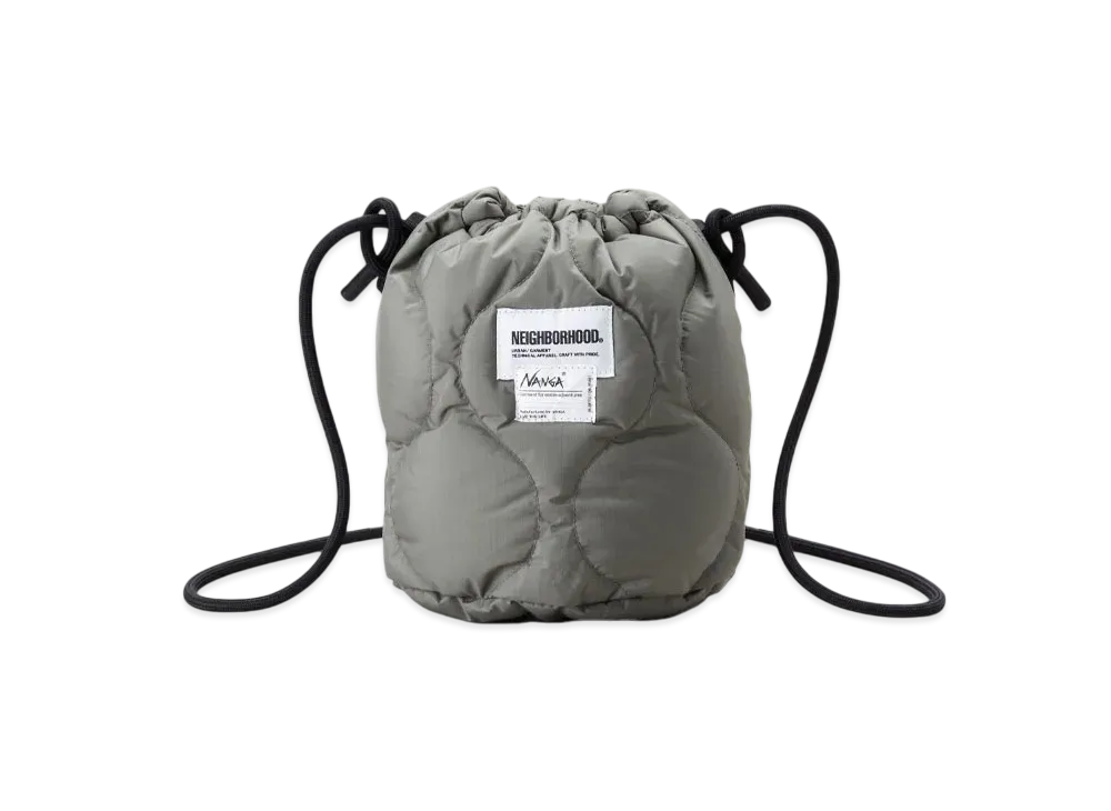 NEIGHBORHOOD x NANGA Down Drawstring Bag "Olive Drab"