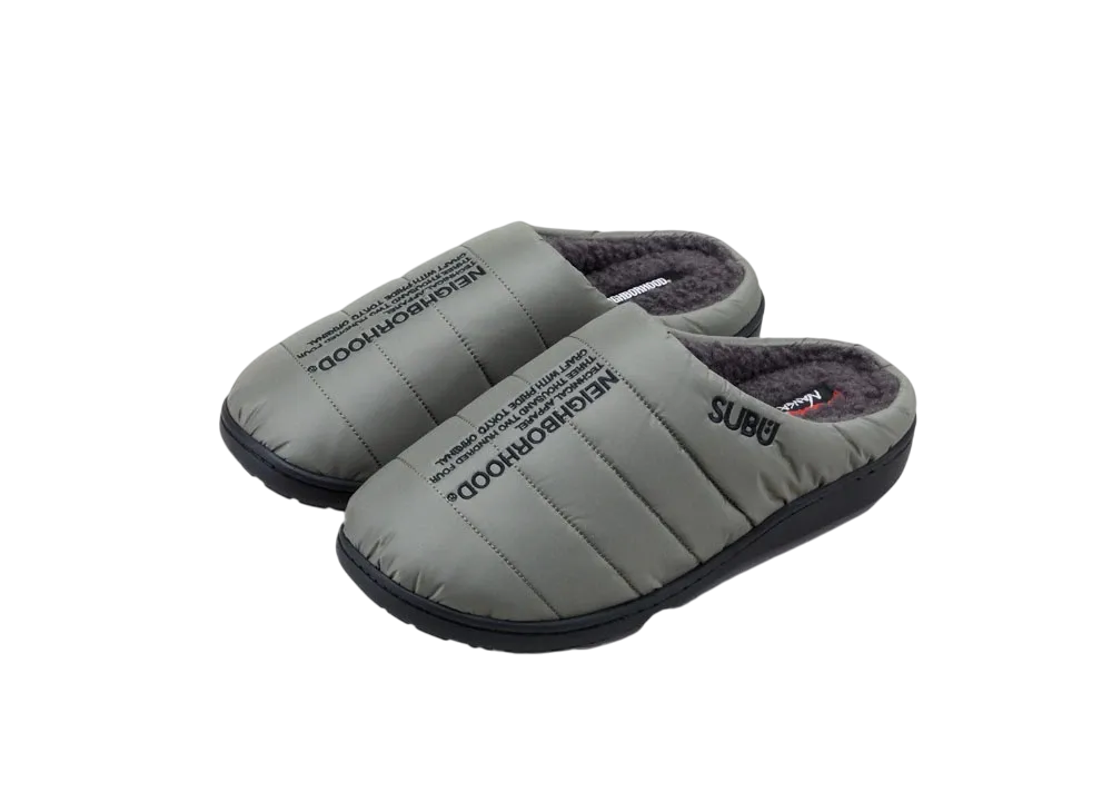 NEIGHBORHOOD x NANGA x SUBU Winter Sandals "Olive Drab"