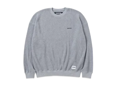 NEIGHBORHOOD Waffle Fabric Crewneck LS "Gray"