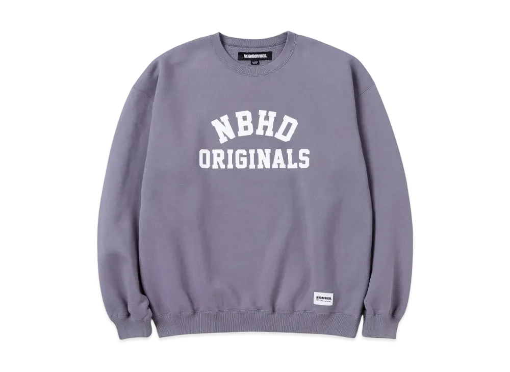 NEIGHBORHOOD Basic Sweat Shirt LS "Gray"