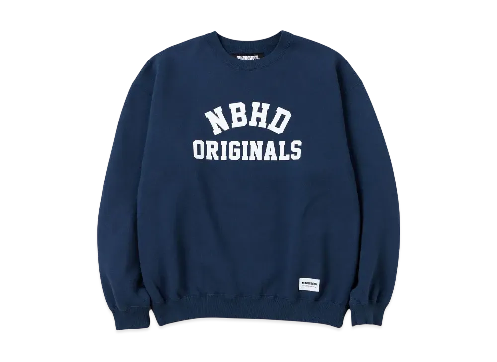 NEIGHBORHOOD Basic Sweat Shirt LS "Navy"